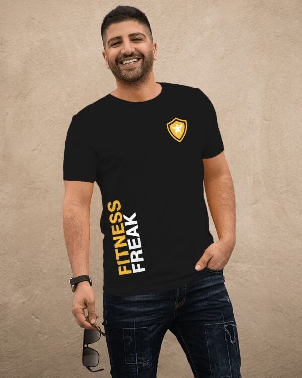 Fitness Gym T-Shirt Workout Half Sleeve Cotton Tee