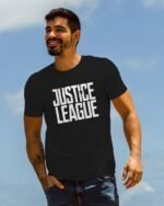 Justice League Printed T-Shirt Superhero Graphic T-Shirt