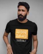 MountCart store Hum Nahi Sudhrenge Typography Printed T Shirt