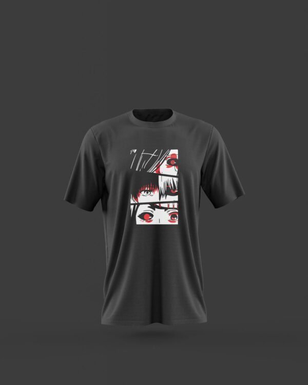 Anime Character Graphic Printed T-Shirt for men (Black)