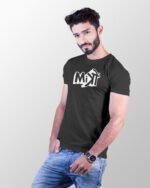 Mitro Printed Black T-Shirts for Men - Image 5