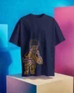 MountCart Store Patch Graphics Printed 100% Cotton T-Shirts - Regular Fit, Round Neck, Half Sleeve - Image 4