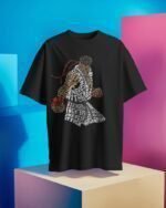 MountCart Store patch Graphics Printed 100% Cotton T-Shirts - Regular Fit, Round Neck, Half Sleeves - Image 3