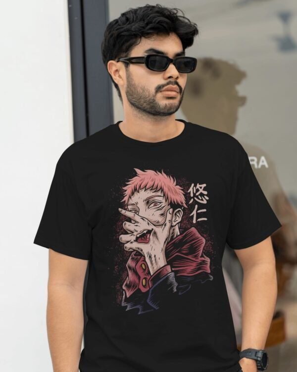 MountCart Store Anime Graphics Printed 100% Cotton T-Shirts - Regular Fit, Round Neck, Half Sleeves