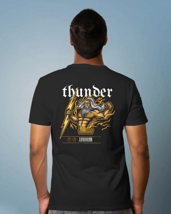 MountCart Store Streetwear thunder Collection Graphics Printed Regular Cotton T-Shirt