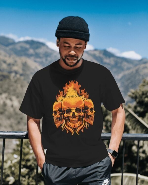 MountCart Store Streetwear Graphics Printed Regular Bio-wash Cotton T-Shirts for men
