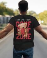 MountCart Store Streetwear Comfort zone Graphics Printed Regular Bio-wash Cotton T-Shirt - Image 3