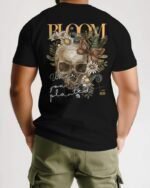 MountCart streetwear bloom printed regular bio-wash cotton tshirt