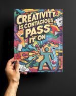 High quality printed motivational metal glossy posters for wall