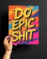 High quality printed motivational quotes metal glossy posters for wall - Image 3