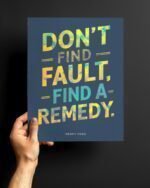 High quality printed motivational quotes metal glossy posters for wall