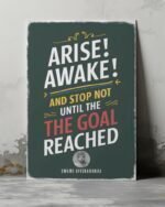 High quality printed motivational metal glossy posters