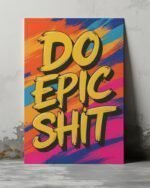 High quality printed motivational quotes metal glossy posters for wall