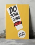High quality printed motivational quotes metal glossy posters for walls