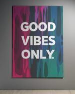 High quality motivational quote metal glossy poster for wall decoration