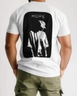 MountCart Store Hope Graphic Printed 100% Cotton T-Shirt - Regular Fit, Round Neck, Half Sleeves