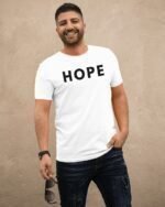 MountCart Store Hope Graphic Printed 100% Cotton T-Shirt - Regular Fit, Round Neck, Half Sleeves - Image 3