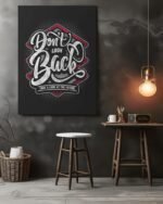 High quality printed motivational metal glossy posters for wall decor