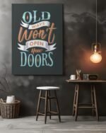 High quality motivational quotes metal glossy poster for walls decoration