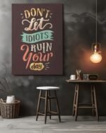 High quality printed motivational metal glossy posters for walls