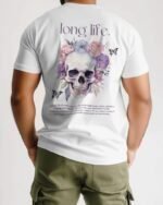 MountCart Store bloom & Life Graphic Printed 100% Cotton T-Shirt Regular Fit, Round Neck, Half Sleeves - Image 3