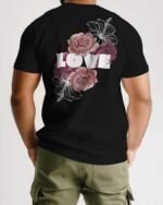 MountCart Store Love Graphic Printed 100% Cotton T-Shirt - Regular Fit, Round Neck, Half Sleeves - Image 2
