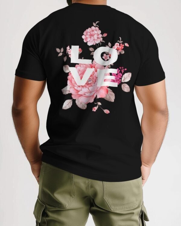 MountCart Store Love Graphic Printed 100% Cotton T-Shirt - Regular Fit, Round Neck, Half Sleeves