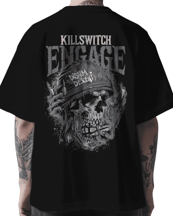MounCart Store Oversized Black Fit Drop Shoulder Stylish Latest Graphic Printed Half Sleeve T-Shirt for Men and Women
