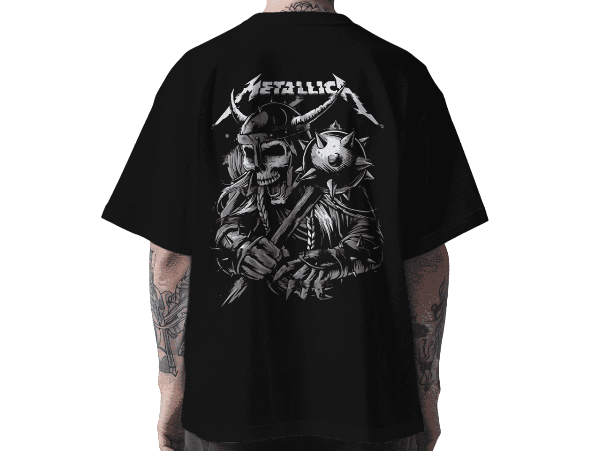 MounCart Store Oversized Black Drop Shoulder Latest Graphic Printed Half Sleeve T-Shirts for Men and Women - Image 1