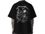 MounCart Store Oversized Black Drop Shoulder Latest Graphic Printed Half Sleeve T-Shirts for Men and Women