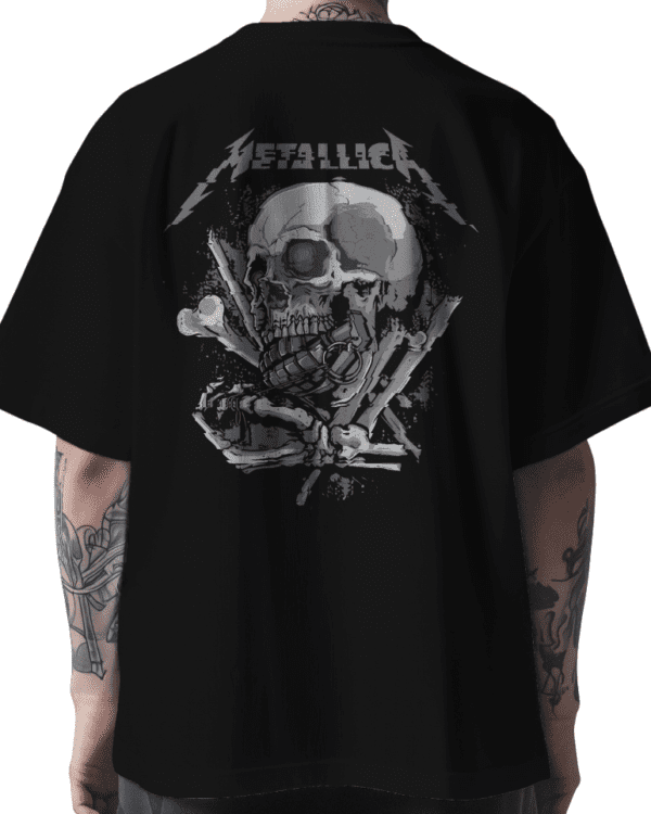 MounCart Store Oversized Black Drop Shoulder Cool and Stylish Latest Graphic Printed Design Half Sleeve T-Shirt for Men and Women
