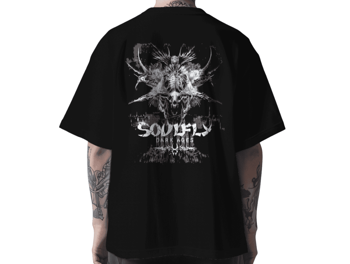 MounCart Store Oversized Black Fit Drop Shoulder Cool and Stylish Latest Graphic Printed Design Half Sleeve T-Shirt for Men and Women - Image 1