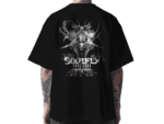 MounCart Store Oversized Black Fit Drop Shoulder Cool and Stylish Latest Graphic Printed Design Half Sleeve T-Shirt for Men and Women