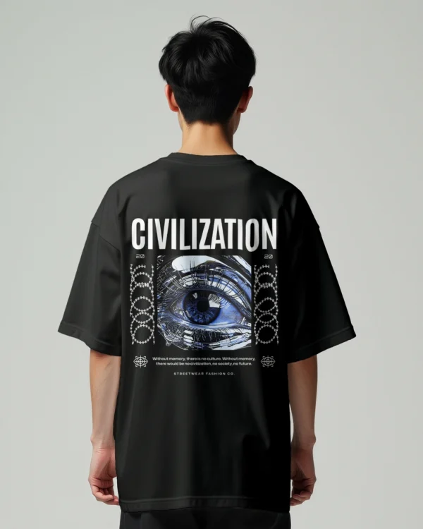 MountCart Store civilization oversized cotton t-shirts