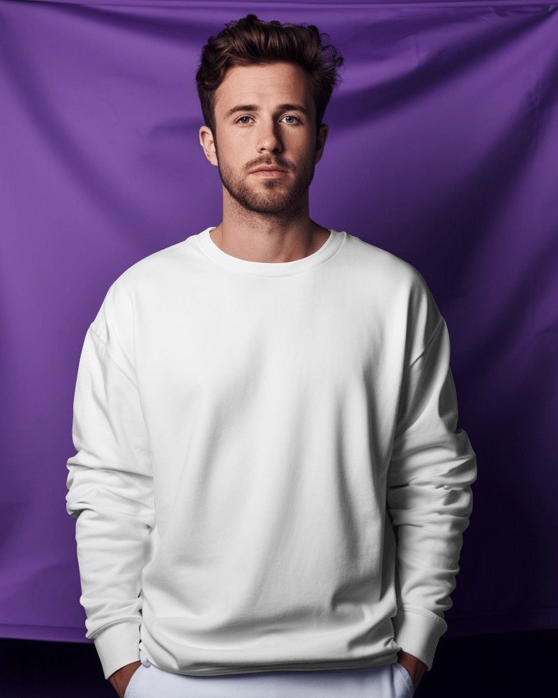 MountCart store white full sleeve sweatshirts